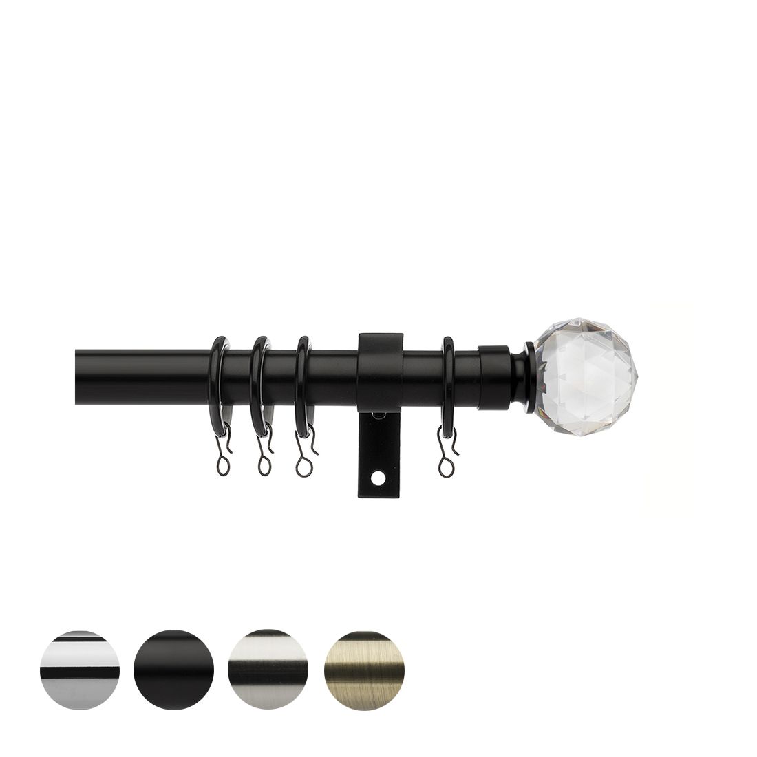 Universal Faceted 28mm Metal Pole Set