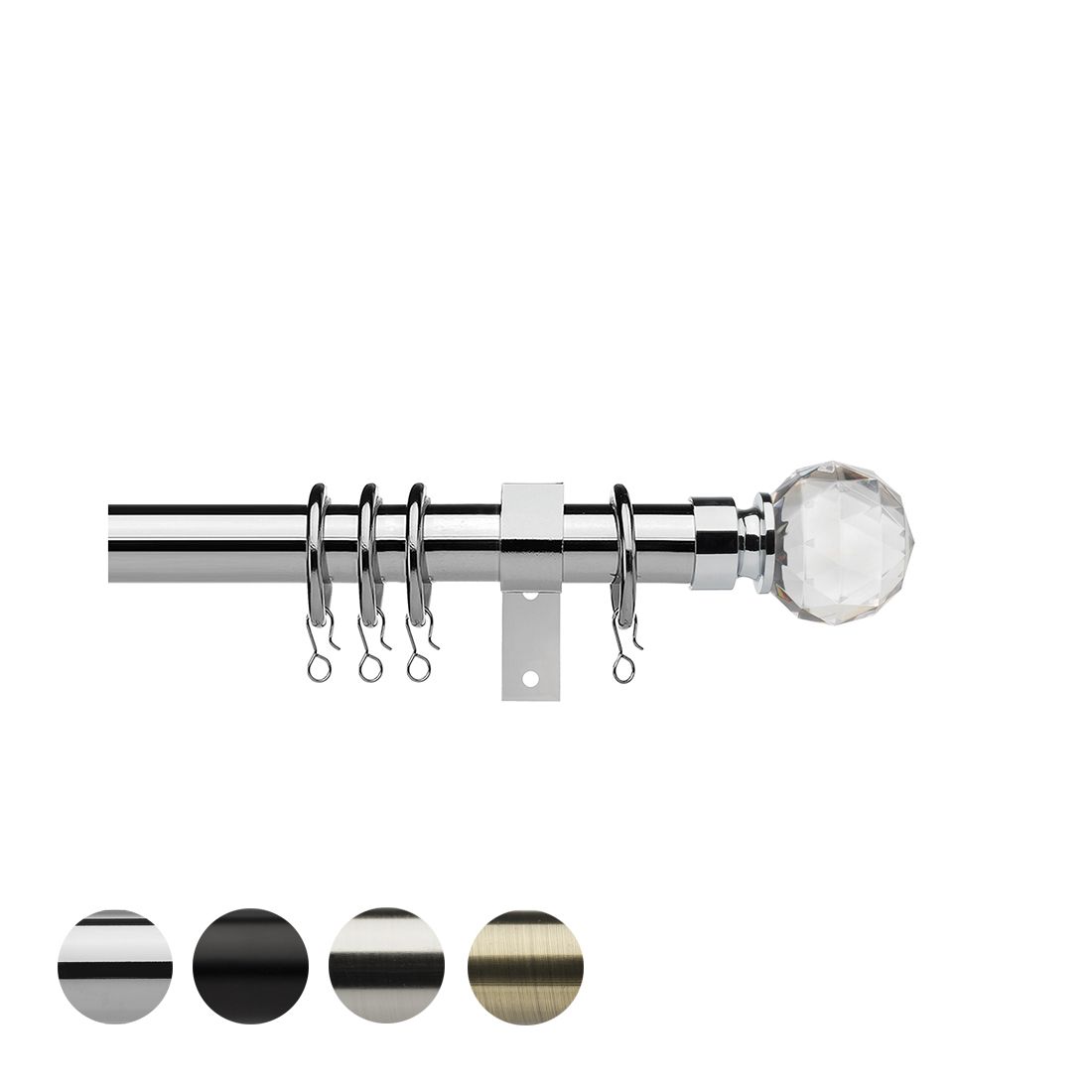 Universal Faceted 28mm Metal Pole Set