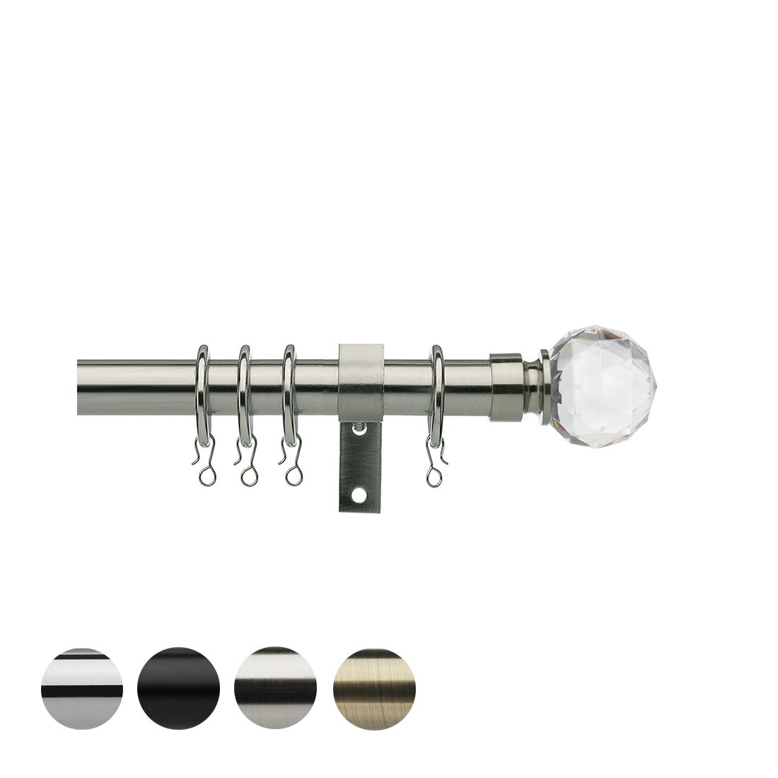Universal Faceted 28mm Metal Pole Set