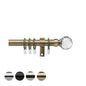 Universal Faceted 28mm Metal Pole Set